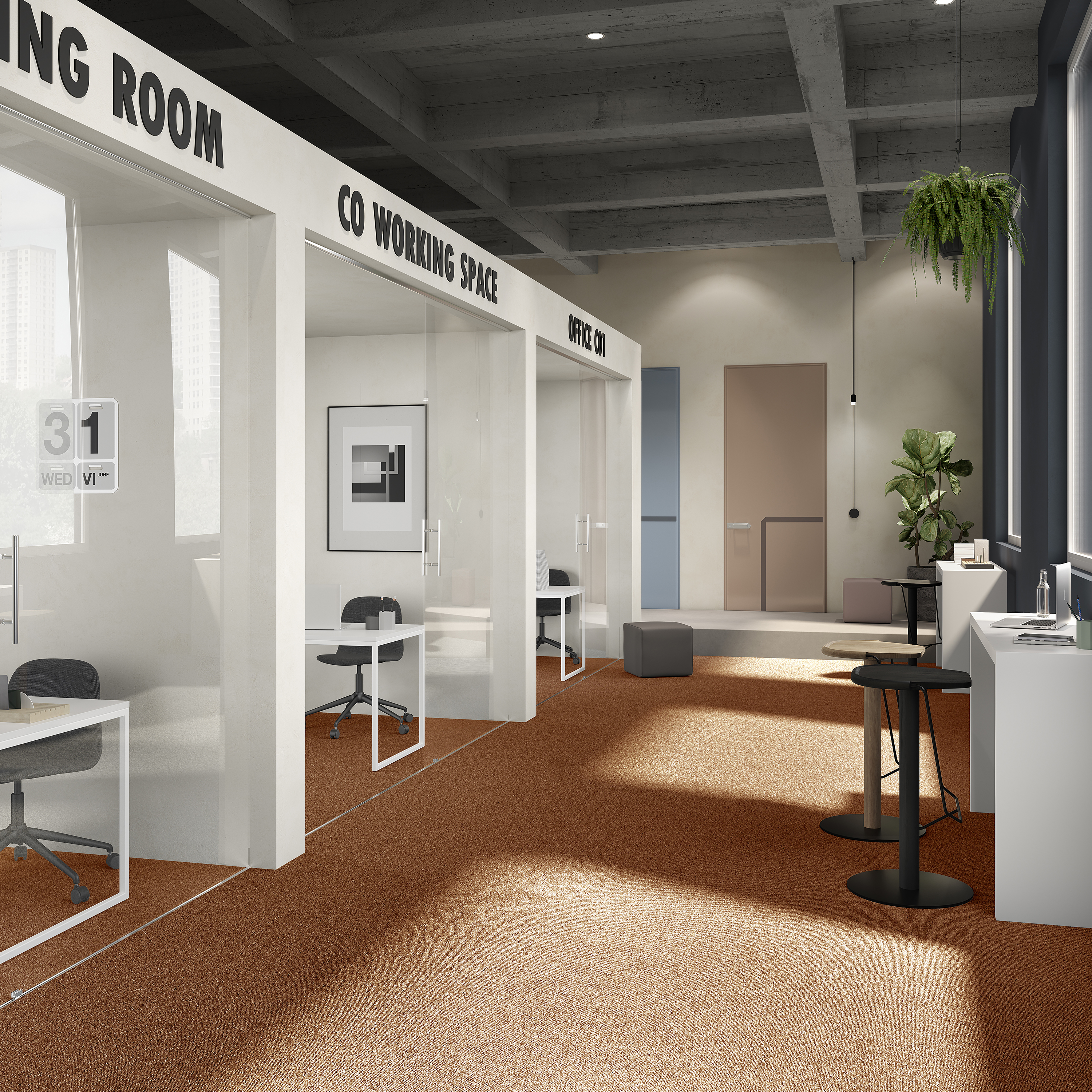 Ковровая плитка Medusa Tile 84 (500*500*5 мм) — купить в Севастополе