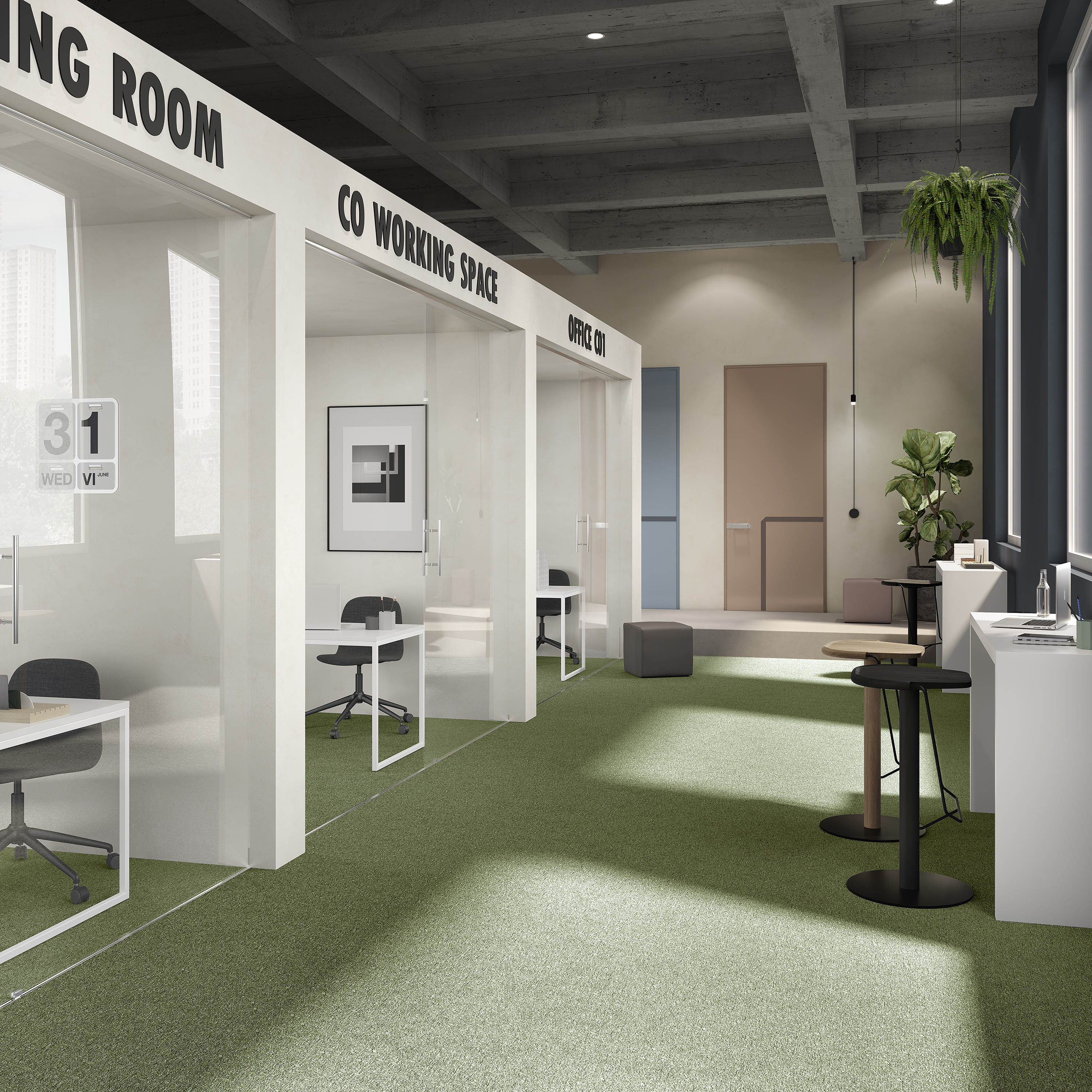 Ковровая плитка Medusa Tile 21 (500*500*5 мм) — купить в Севастополе