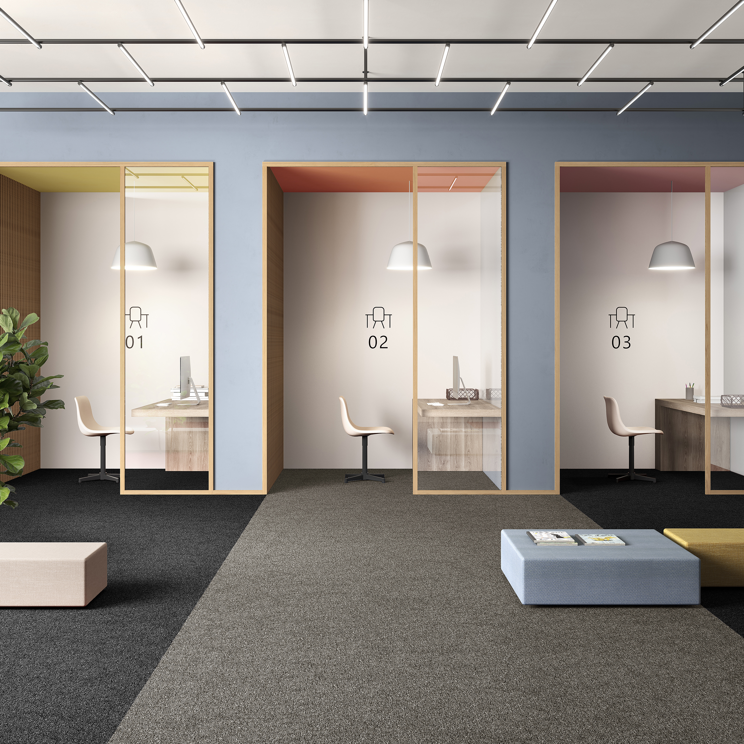 Ковровая плитка Medusa Tile 40 (500*500*5 мм) — купить в Севастополе