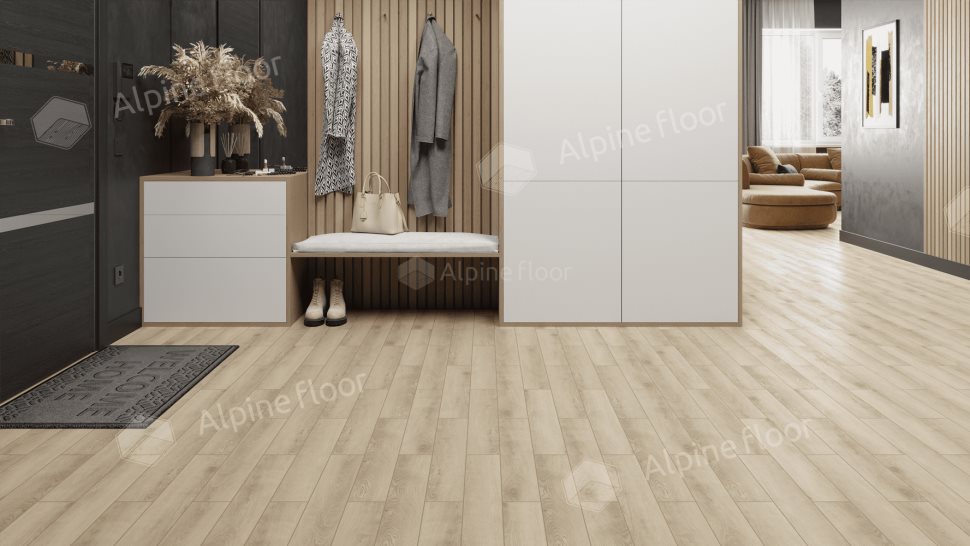 Ламинат "Alpine Floor" Herringbone 12 PRO Дуб Орлеан (606*101*12 мм) — купить в Севастополе
