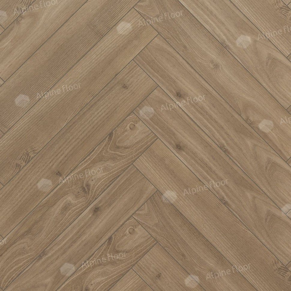 Ламинат "Alpine Floor" Herringbone 12 Дуб Калабрия (600*100*12 мм) — купить в Севастополе