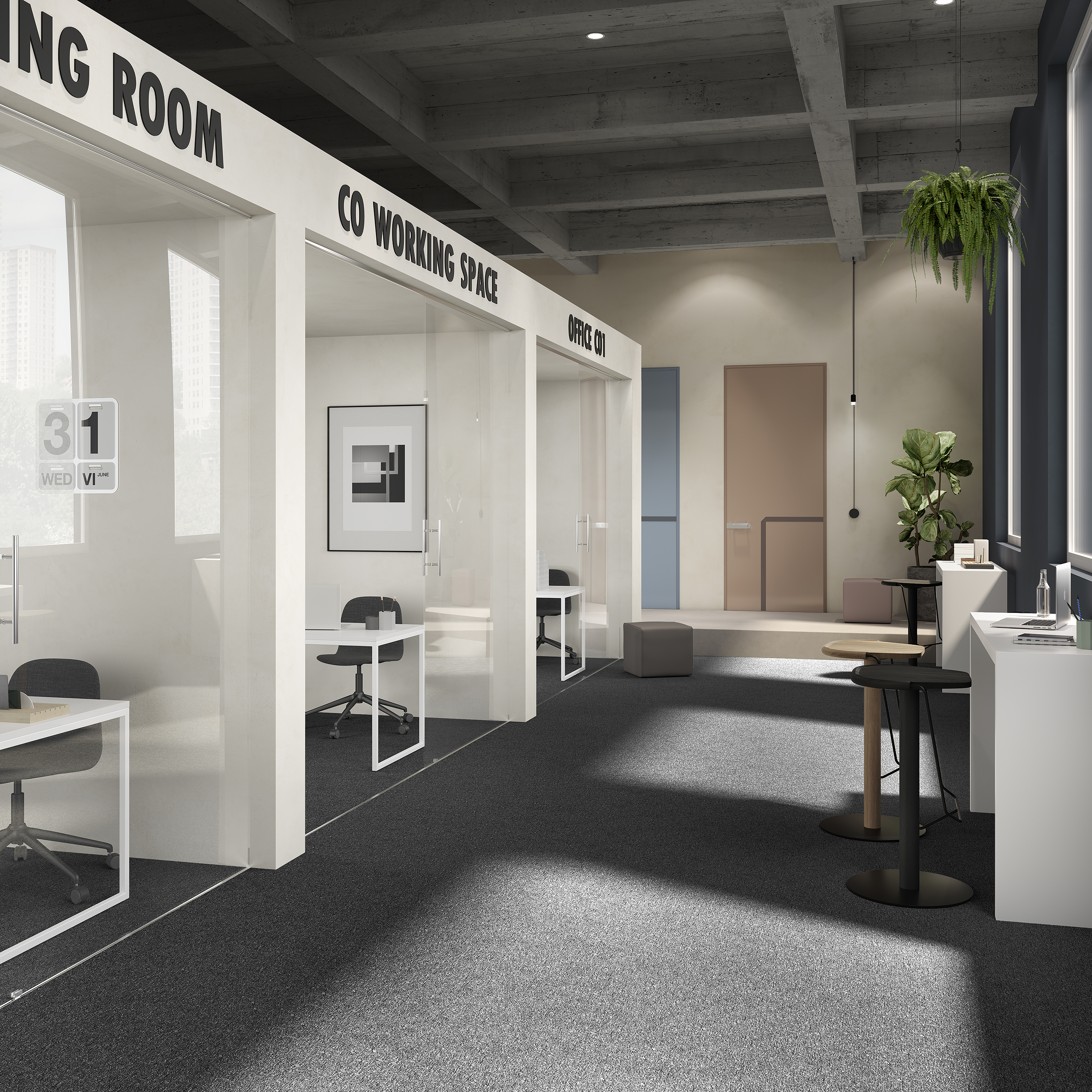 Ковровая плитка Medusa Tile 99 (500*500*5 мм) — купить в Севастополе