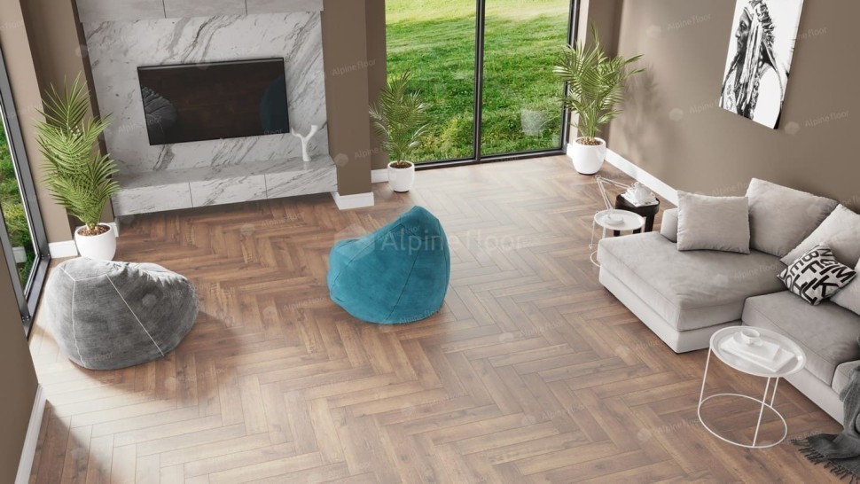 Виниловая плитка "Alpine Floor" Parquet LVT Дуб Royal (590*118*2,5 мм) — купить в Севастополе