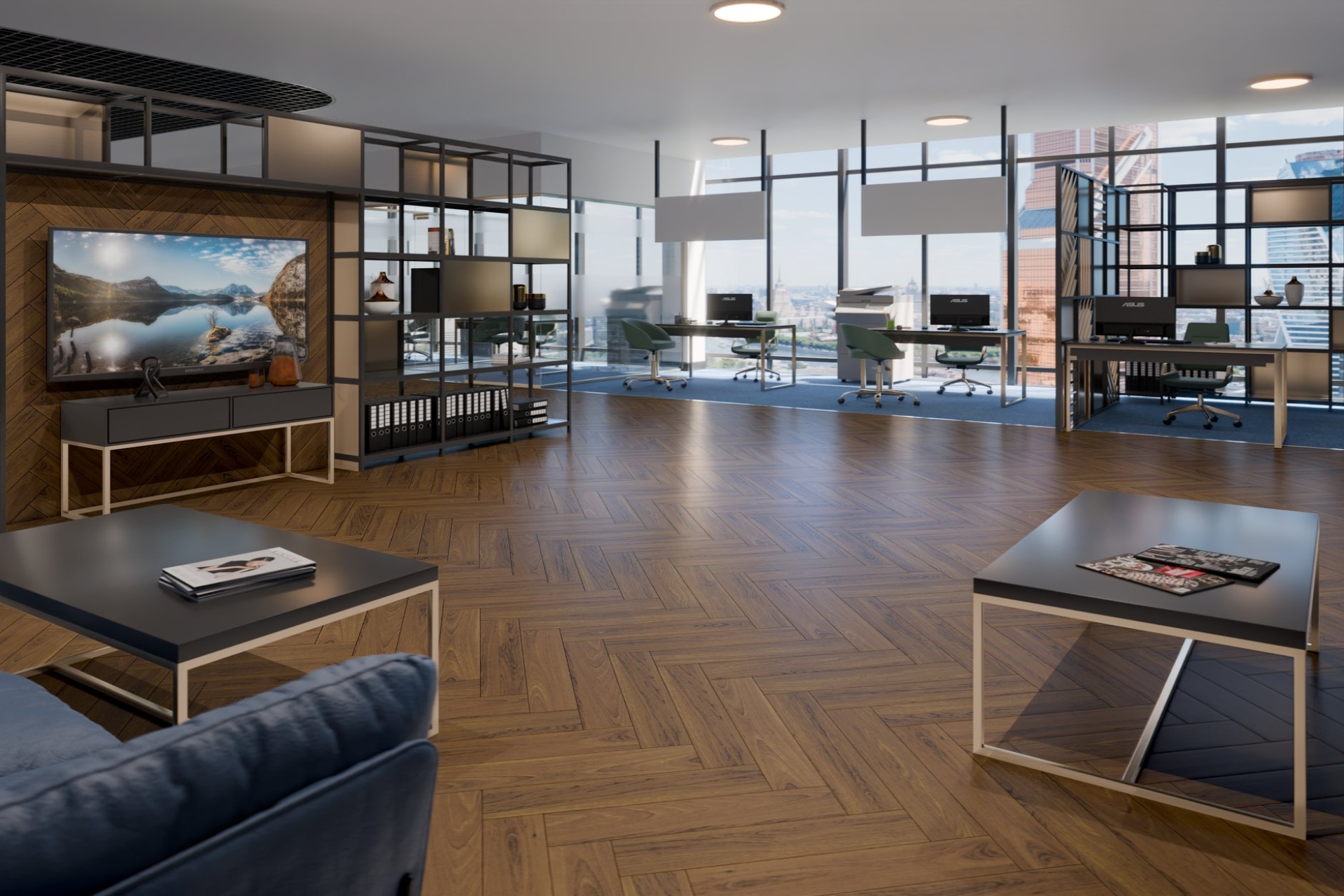 Инженерный паркет «Damy Floor» Ореховый (укладка елочкой) — купить в Севастополе