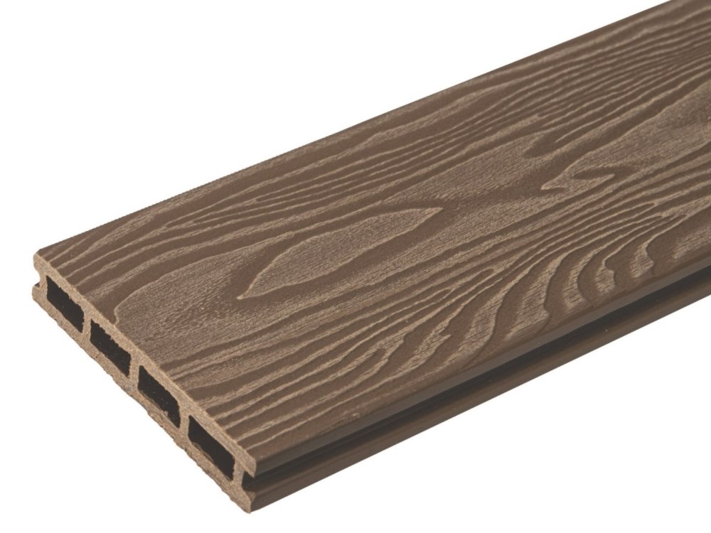 Террасная доска орех TalverWood 150*25мм 3D текстура дерева брашинг — купить в Севастополе