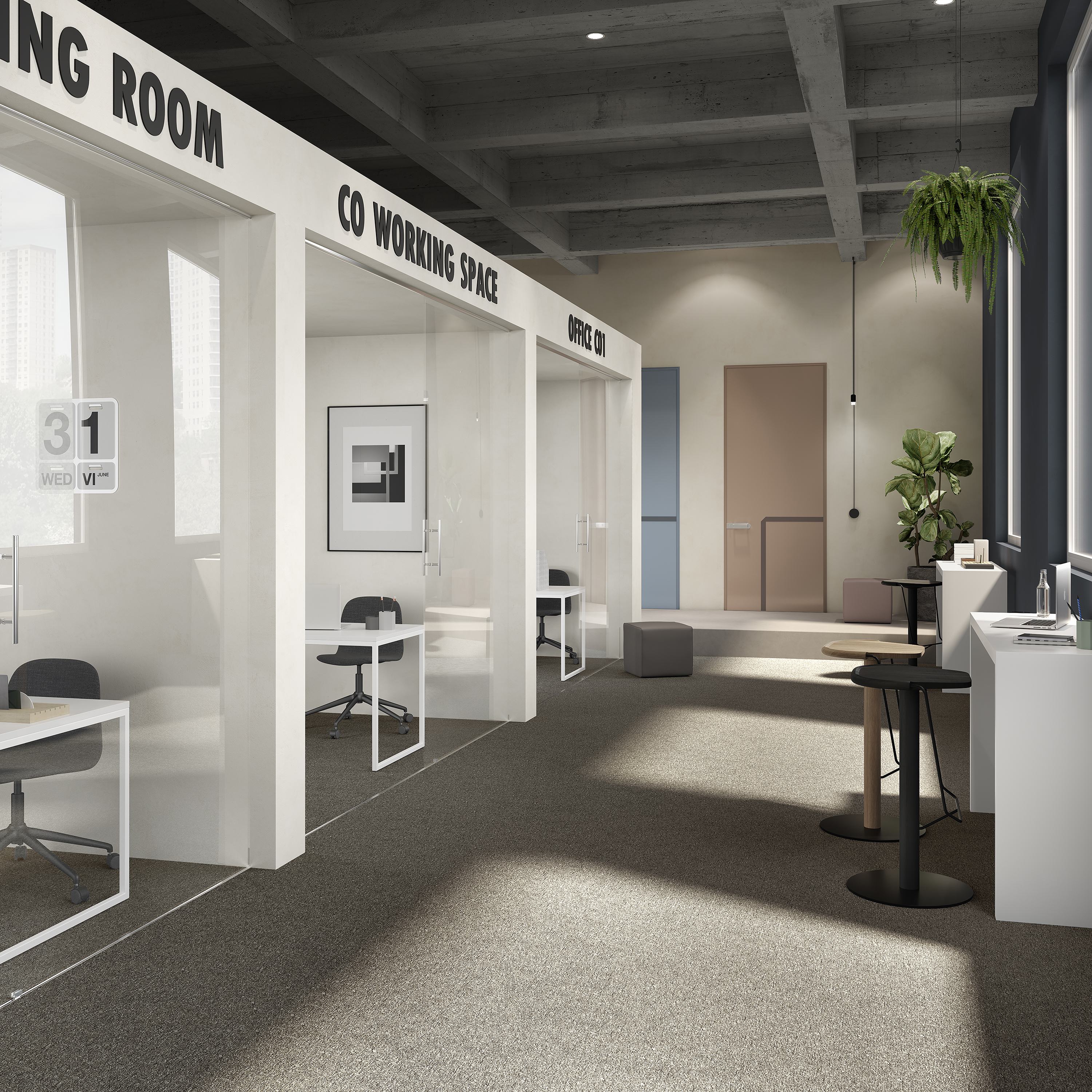 Ковровая плитка Medusa Tile 43 (500*500*5 мм) — купить в Севастополе