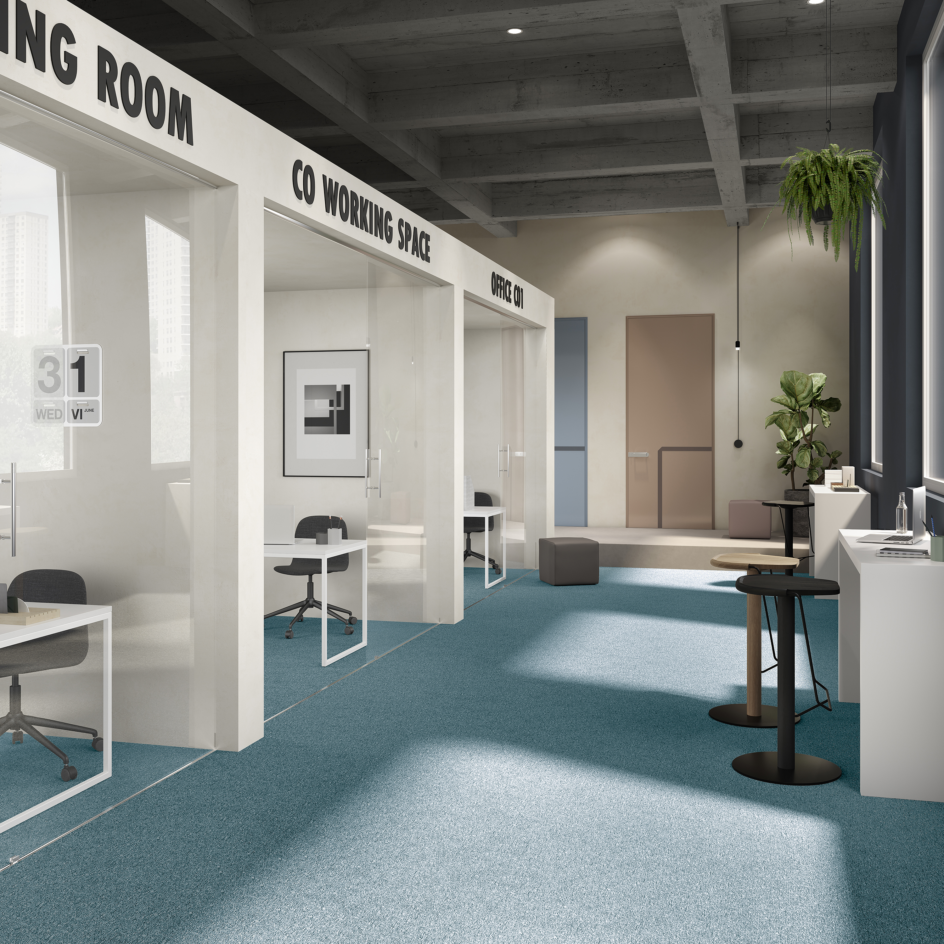 Ковровая плитка Medusa Tile 70 (500*500*5 мм) — купить в Севастополе