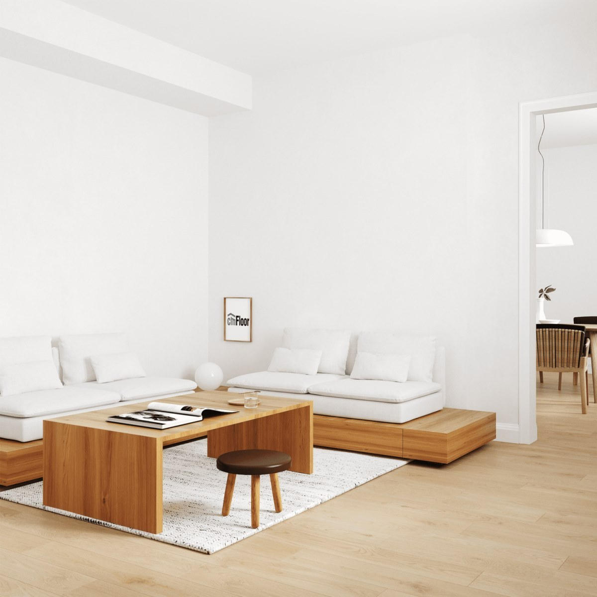 Виниловое напольное покрытие ScandiWood 19 Дуб Шампань (180*1220*5 мм) — купить в Севастополе