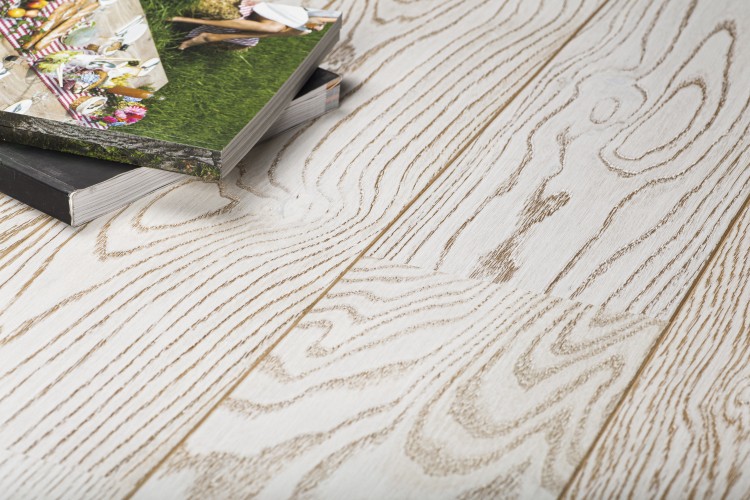 Паркетная доска "Sommer" Malmo Дуб White (1000*164*13,2 мм) — купить в Севастополе