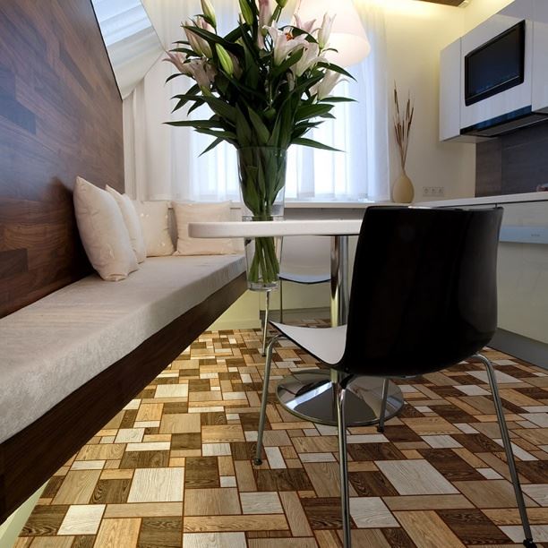 Линолеум бытовой "Комитекс" Печора Тетрис 862 (2,5м) — купить в Севастополе