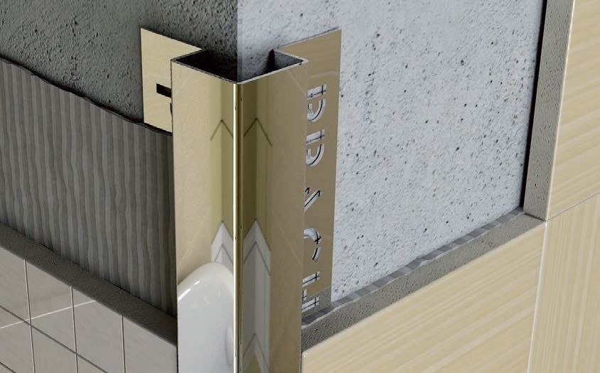 Профиль антивандальный для керамической плитки DK10 EP 270 глянцевый