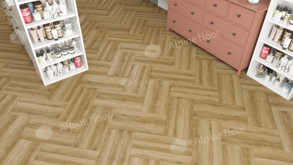 Ламинат "Alpine Floor" Herringbone 12 PRO Дуб Эльзас (606*101*12 мм) — купить в Севастополе