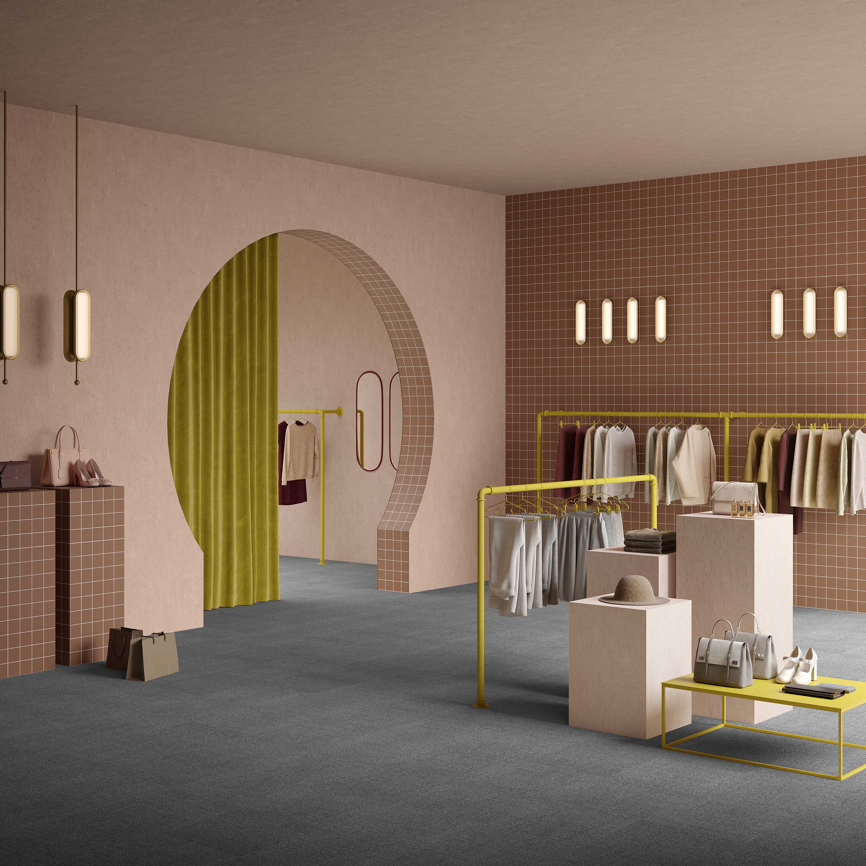 Ковровая плитка Mantra Tile 97 (500*500*6 мм) — купить в Севастополе