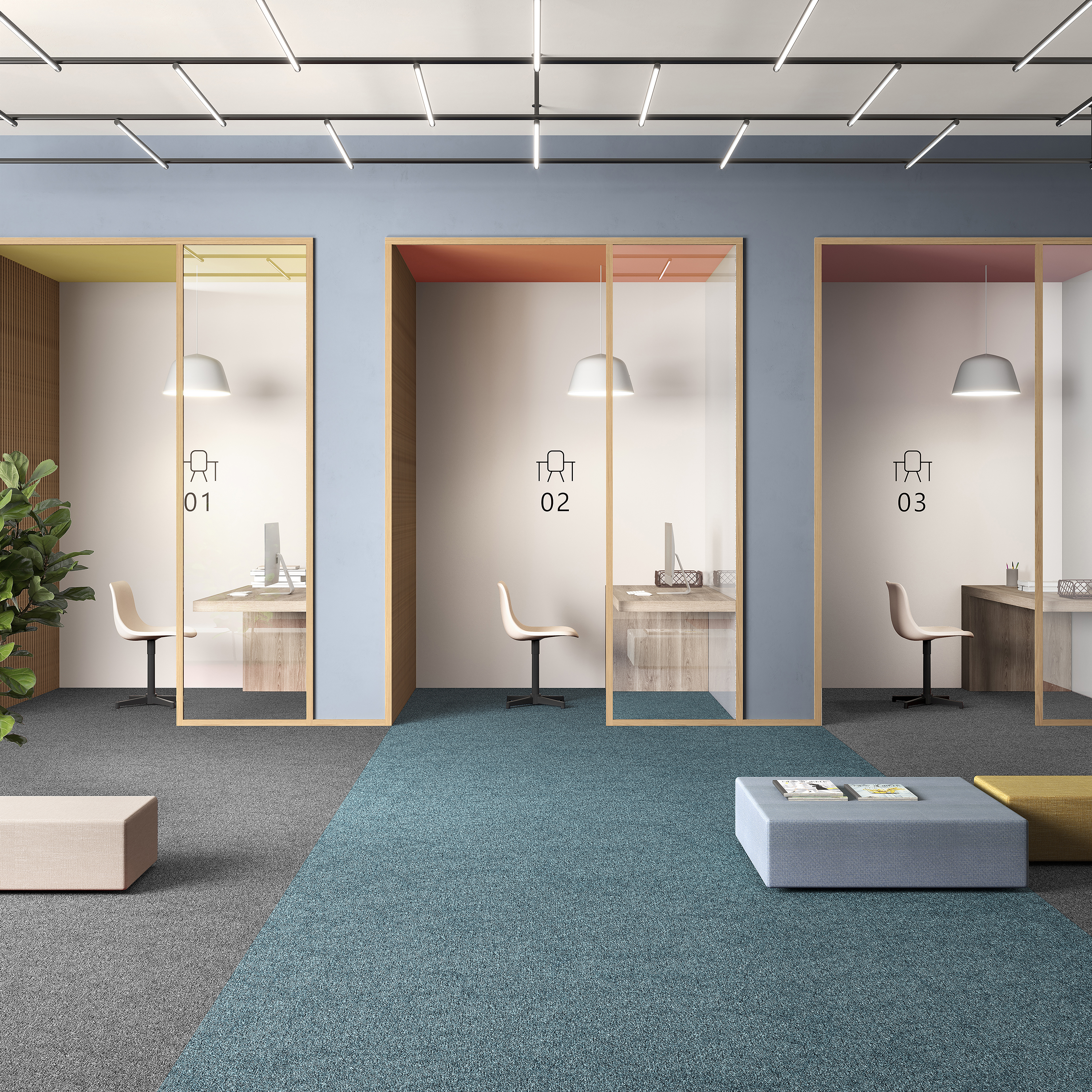 Ковровая плитка Medusa Tile 70 (500*500*5 мм) — купить в Севастополе