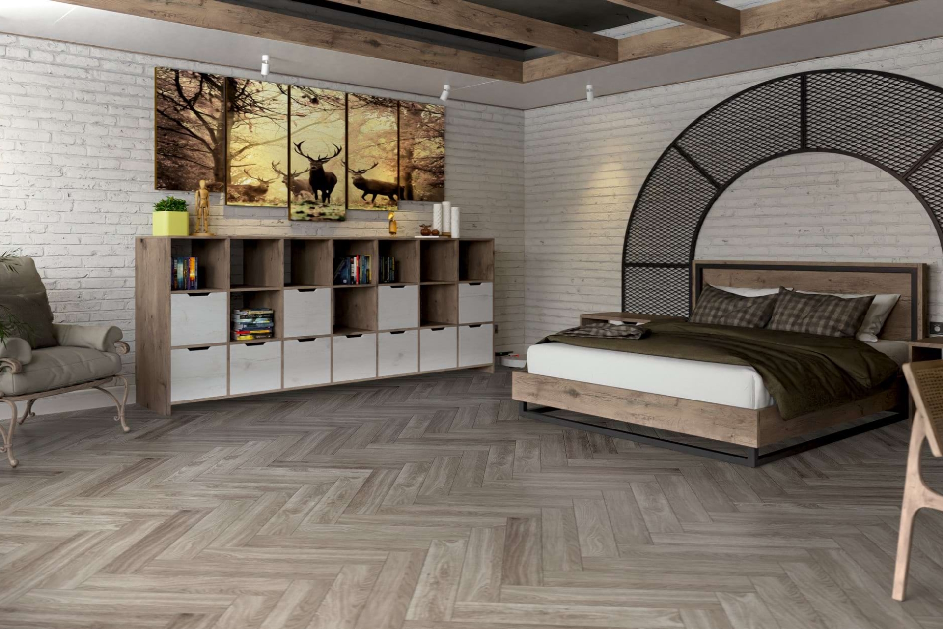 Инженерный паркет «Damy Floor» Скандинавский (укладка елочкой) — купить в Севастополе