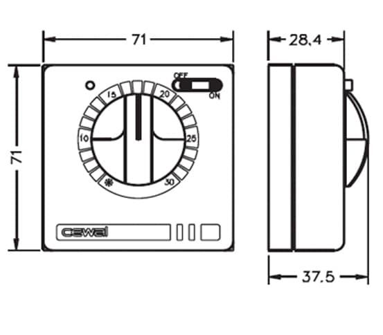 Терморегулятор Cewal RQ10 — купить в Севастополе