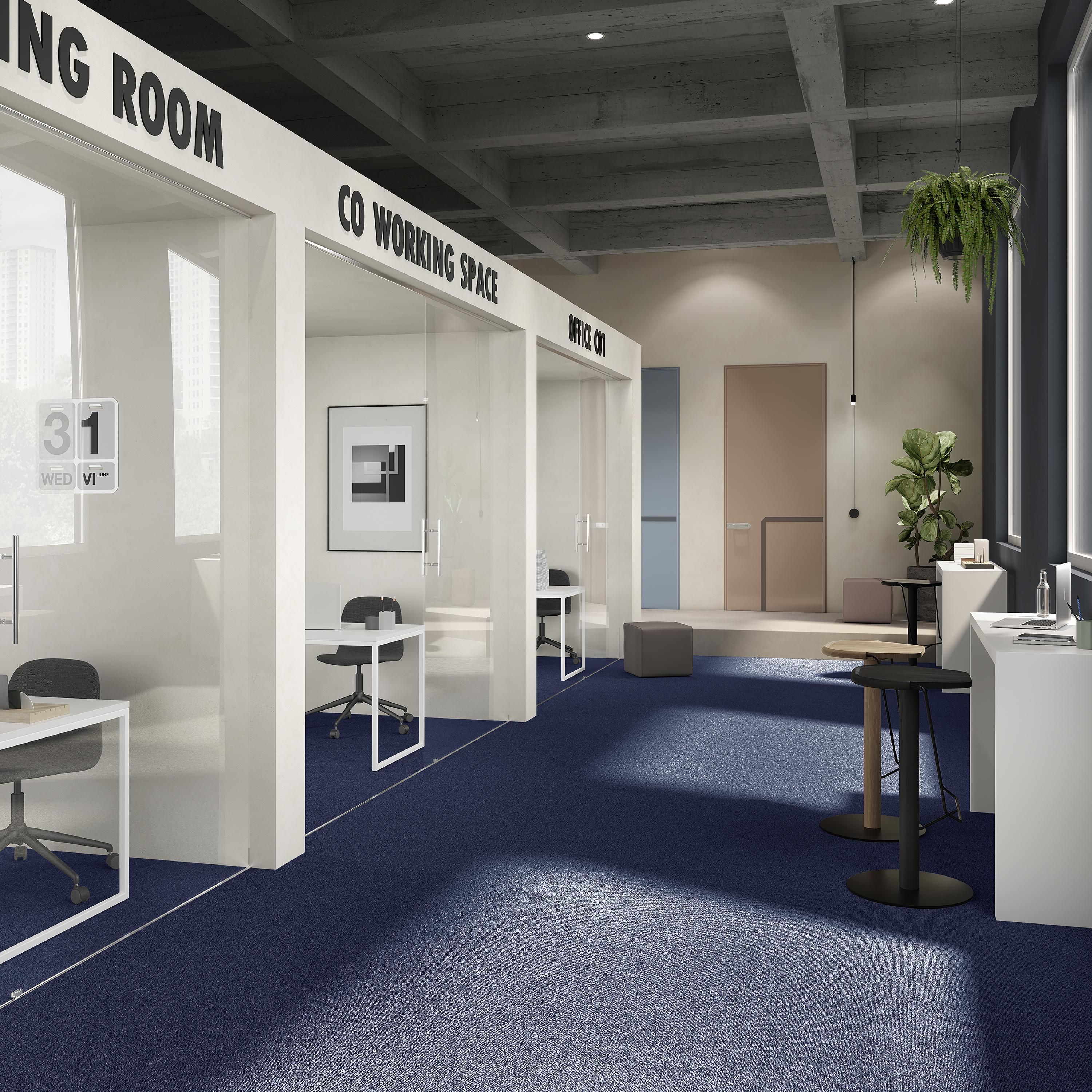 Ковровая плитка Medusa Tile 77 (500*500*5 мм) — купить в Севастополе