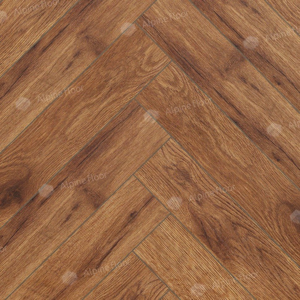 Ламинат "Alpine Floor" Herringbone 12 Дуб Умбрия (600*100*12 мм) — купить в Севастополе